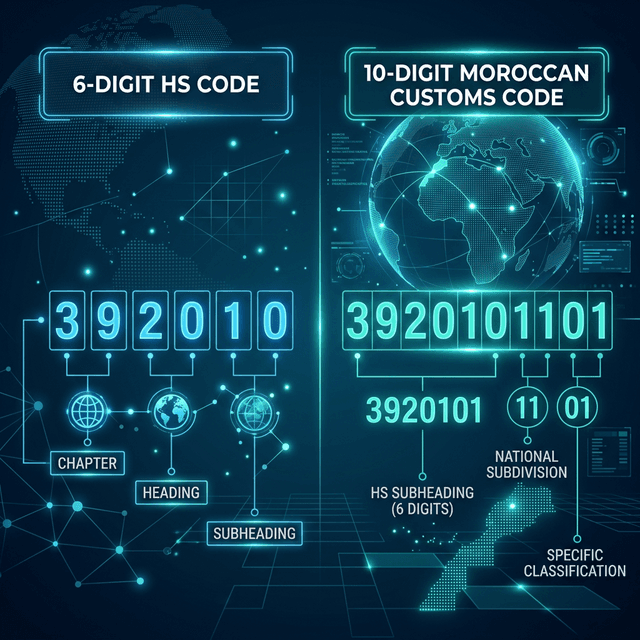 Différence Code HS 6 vs 10