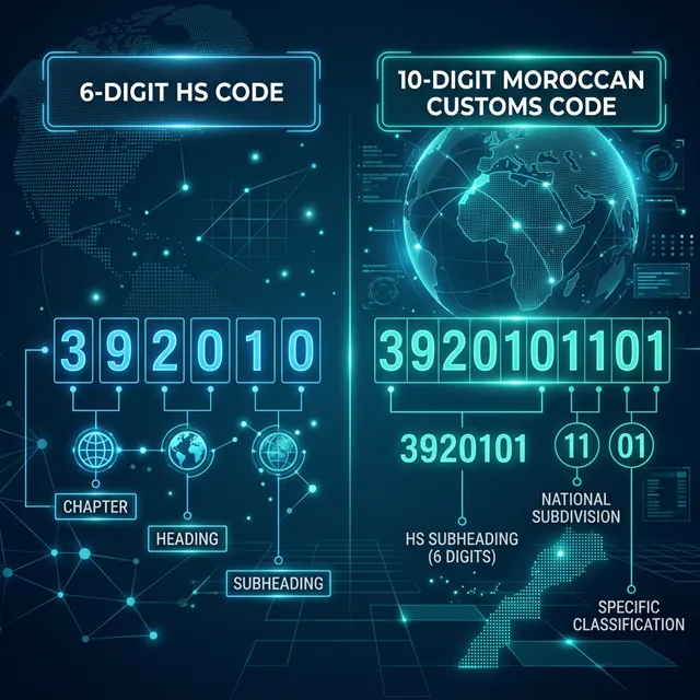 Code HS 6 vs 10 chiffres au Maroc : Quelle différence ?